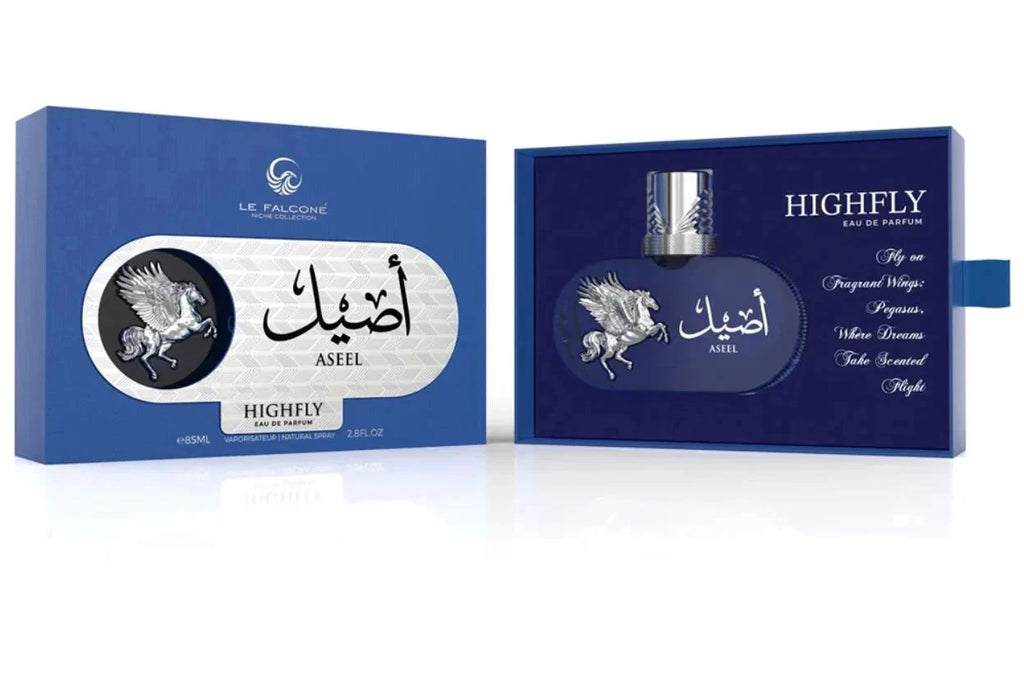 Le Falcone Aseel Eau de Parfum For Men 85ml 2.8FL.OZ Niche Collection Blue Box