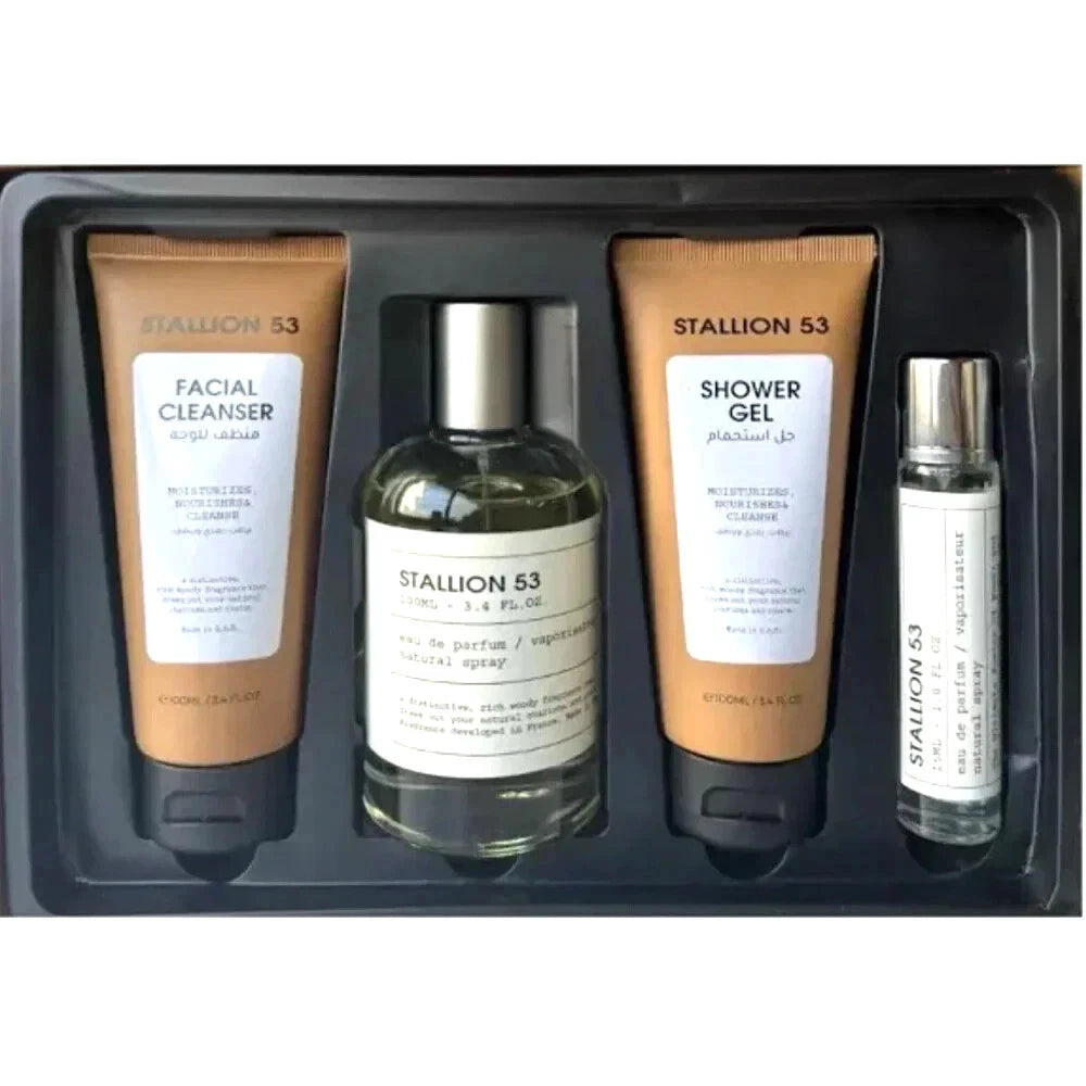 Stallion 53- 4 in 1 set by Emper 3.4oz EDP & 15ml + Facial Cleanser +Shower Gel