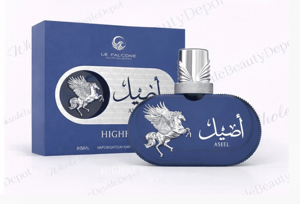 Le Falcone Aseel Eau de Parfum For Men 85ml 2.8FL.OZ Niche Collection Blue Box