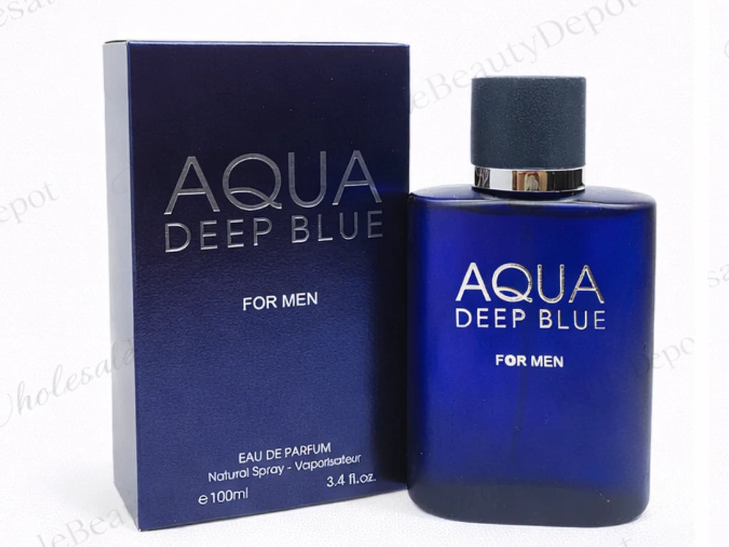 Aqua Deep Blue Men's Cologne 3.4 Fl. Oz. EDP - Inspired By Acqua di G