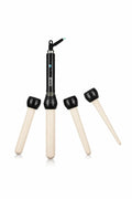 Black BE Professional 4-in-1 Curling Wand Set Interchangeable Barrels New Boxed