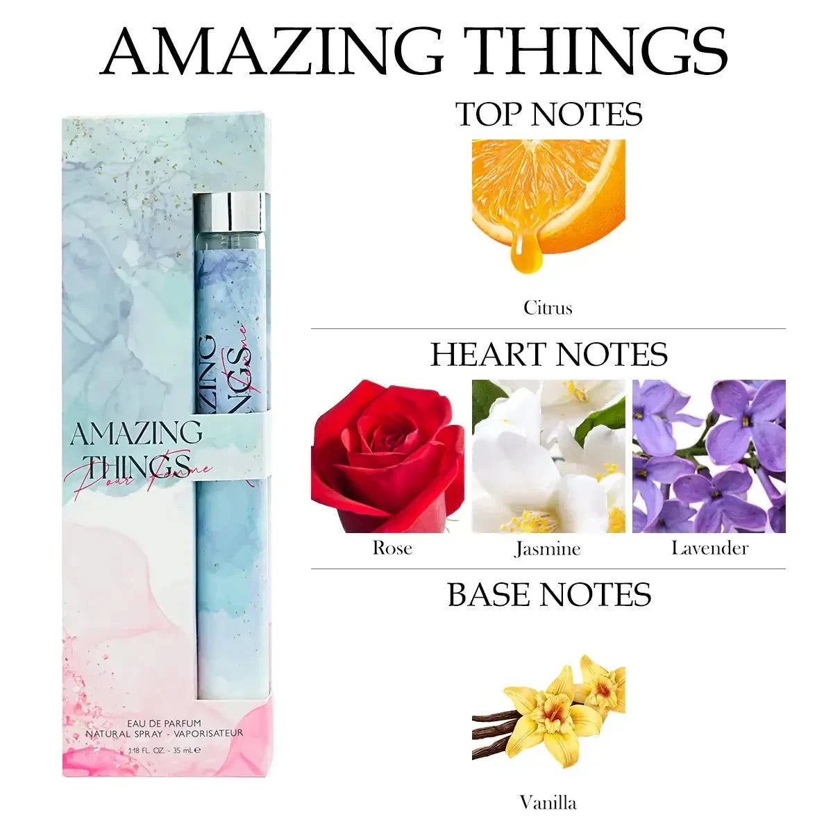 Collection Of Travel Size 6-Pack EDP Perfumes of 1.18 fl oz Perfumes For Woman