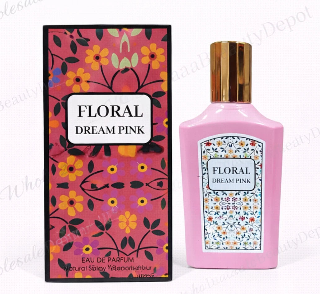 Floral Dream Pink Eau De Parfume for Women 3.4 Fl Oz Inspired by Flora