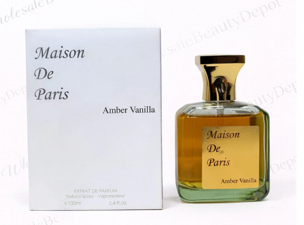 Maison De Paris Amber Vanilla EDP for Men and Women Perfume 3.4 FL OZ. Unisex