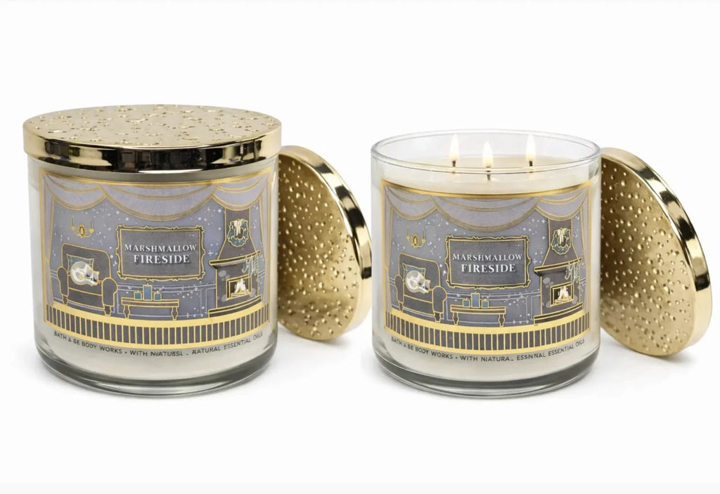 Bath & Body Works Marshmallow Fireside 3-Wick Candle 14 oz Limited Edition