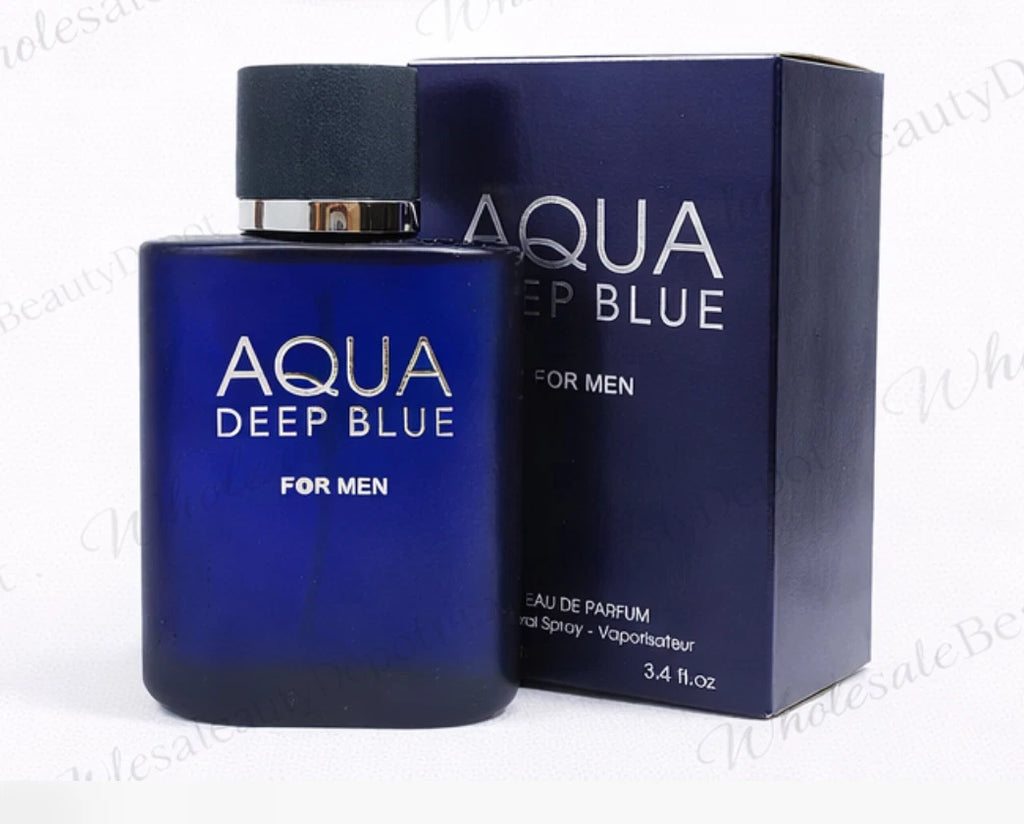 Aqua Deep Blue Men's Cologne 3.4 Fl. Oz. EDP - Inspired By Acqua di G