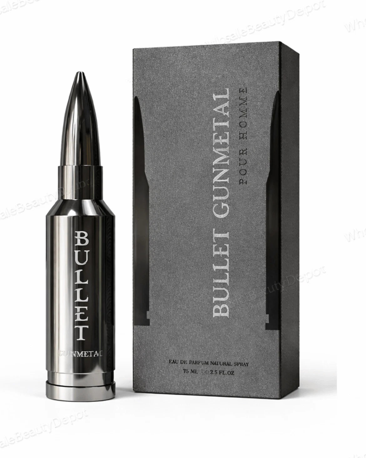Bullet Gunmetal Pour Homme Eau de Parfum For Men 2.5oz 75ml Spray - Sealed