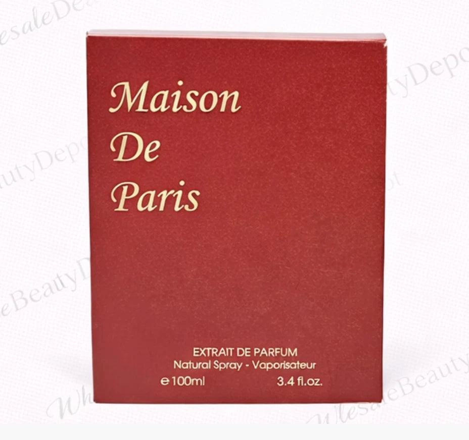 Maison De Paris Red EDP for Men and Women Perfume Cologne 3.4 FL OZ. Unisex