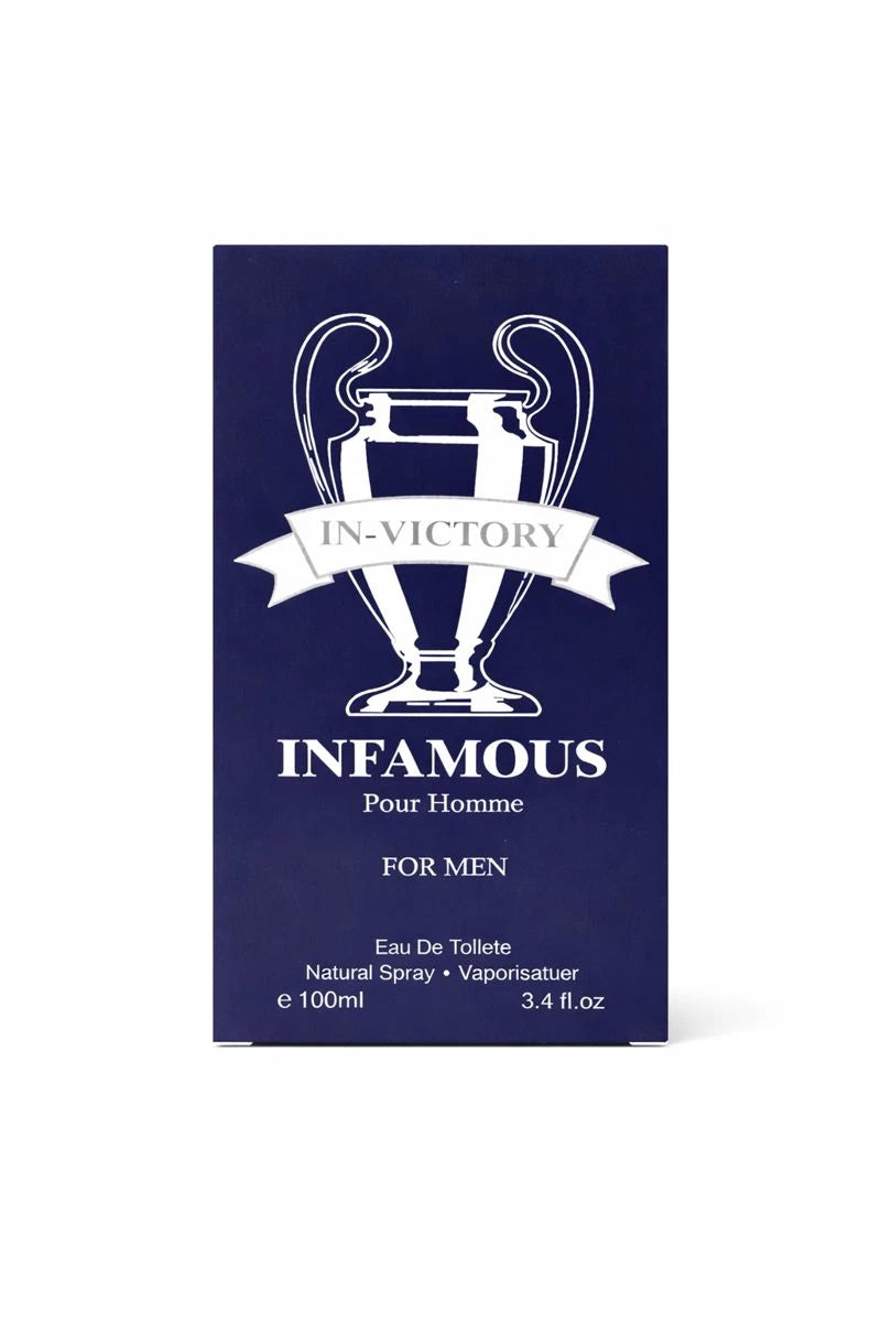 In-Victory Infamous by Fragrance Couture for Men 3.4 Oz Eau De Parfum Spray