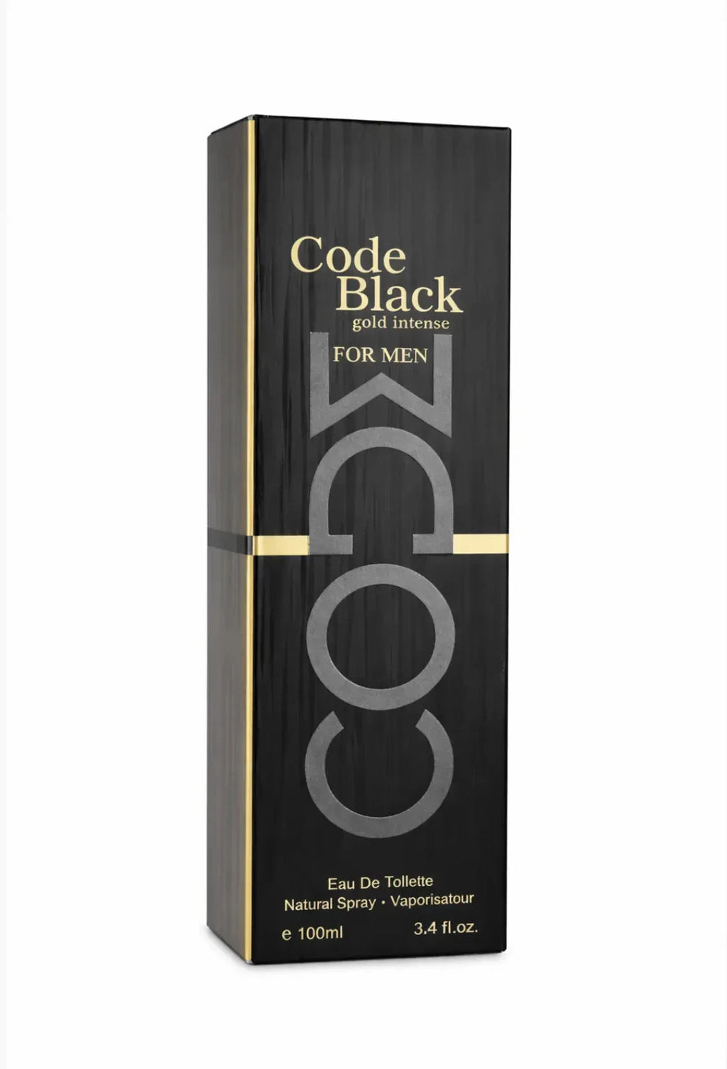 Code Black Gold Intense Eau de Parfum For Men 3.4oz Sealed Long lasting Perfume