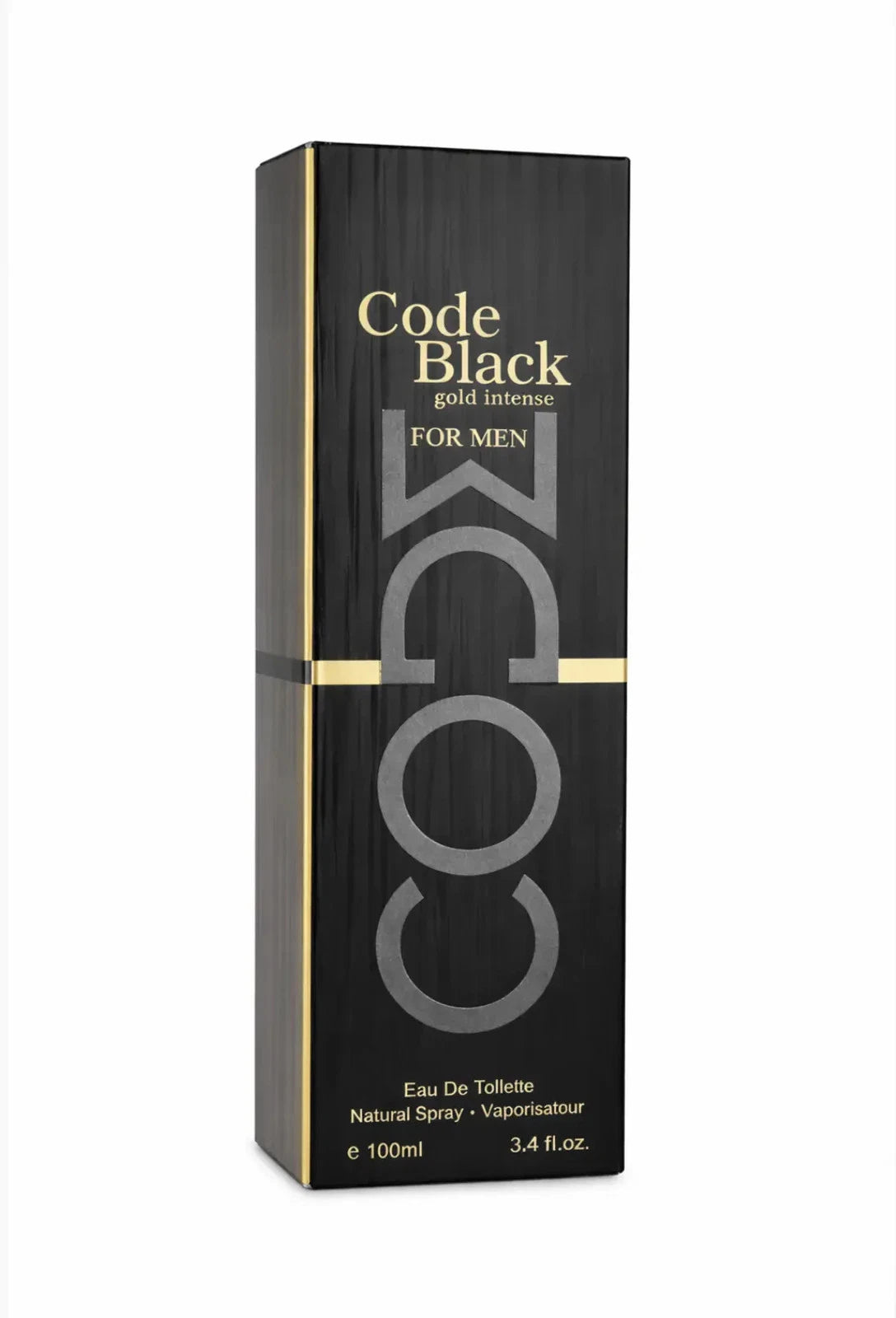 Code Black Gold Intense Eau de Parfum For Men 3.4oz Sealed Long lasting Perfume