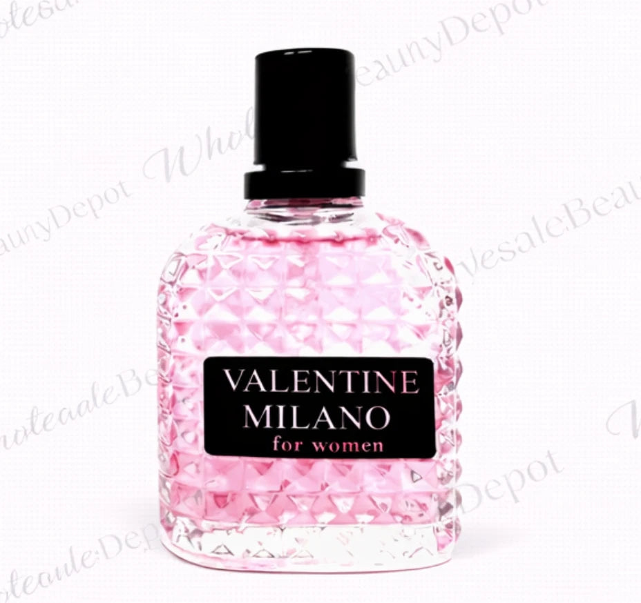 Valentine Milano Pink Eau De Parfum For Women 3.4oz Inspired by Born in Roma