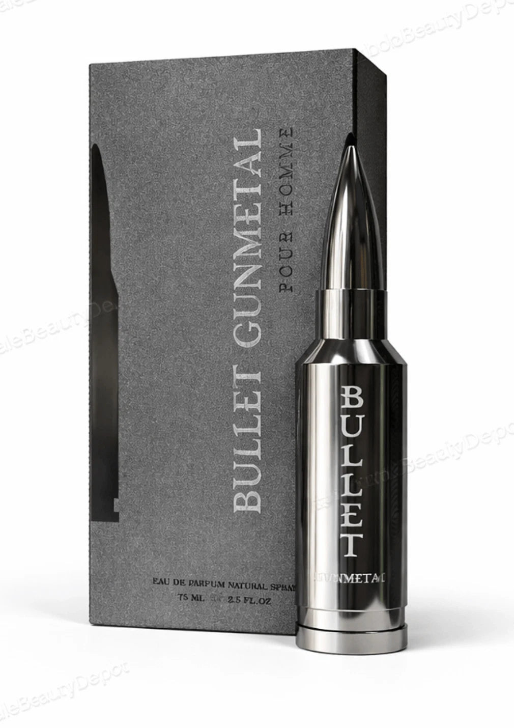 Bullet Gunmetal Pour Homme Eau de Parfum For Men 2.5oz 75ml Spray - Sealed