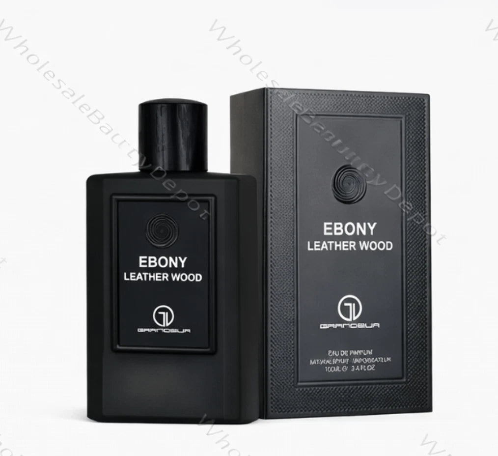 Ebony Leather Wood by Grandeur Eau de Parfum For Men 3.4oz Sealed Perfume