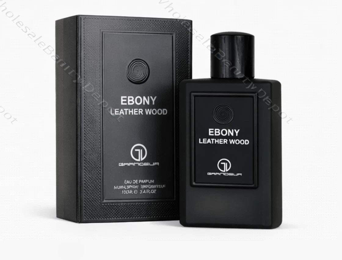 Ebony Leather Wood by Grandeur Eau de Parfum For Men 3.4oz Sealed Perfume