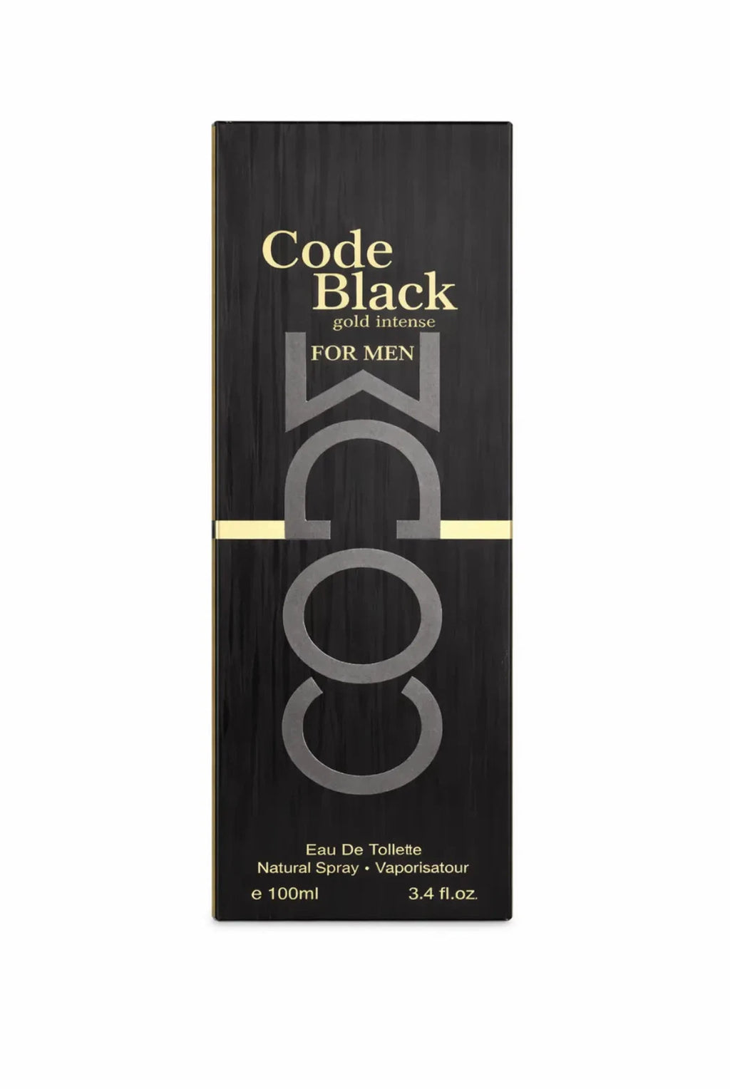 Code Black Gold Intense Eau de Parfum For Men 3.4oz Sealed Long lasting Perfume