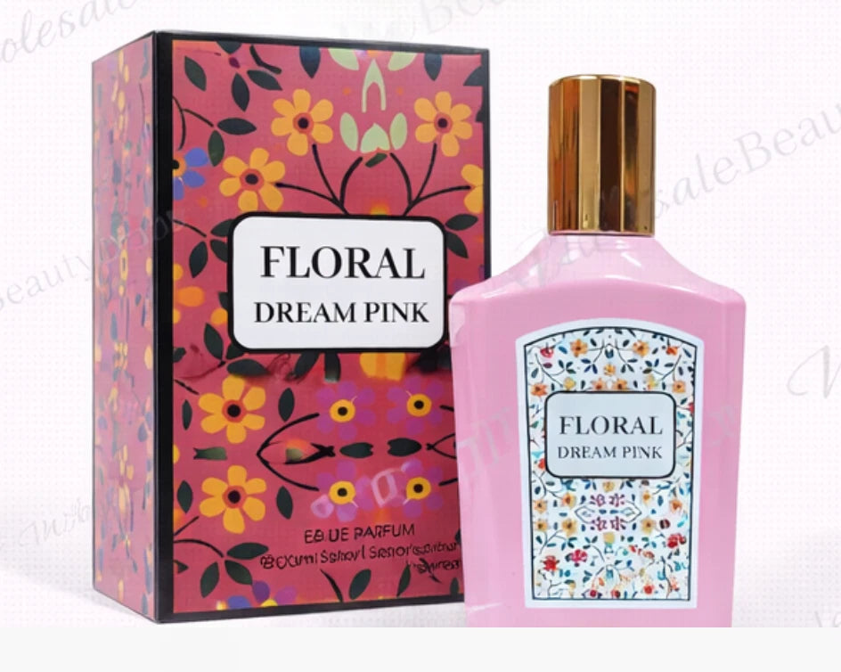 Floral Dream Pink Eau De Parfume for Women 3.4 Fl Oz Inspired by Flora