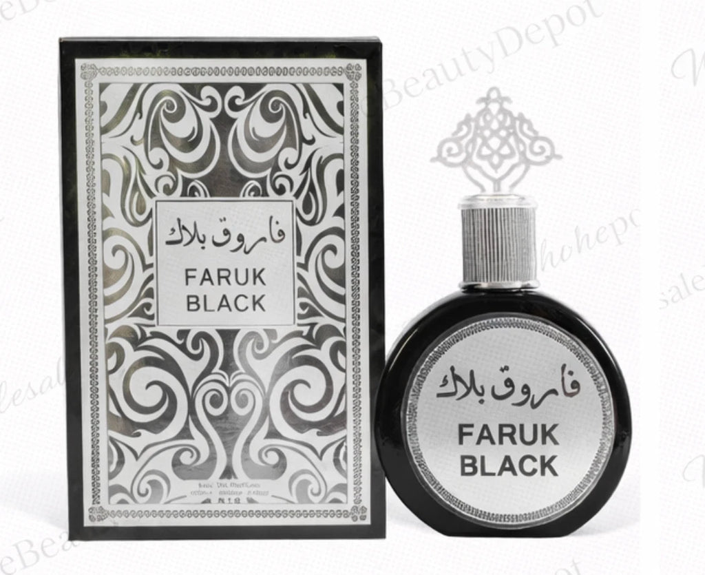 Faruk Black EDP Cologne for Men 3.4oz Inspired by Fakhar Black