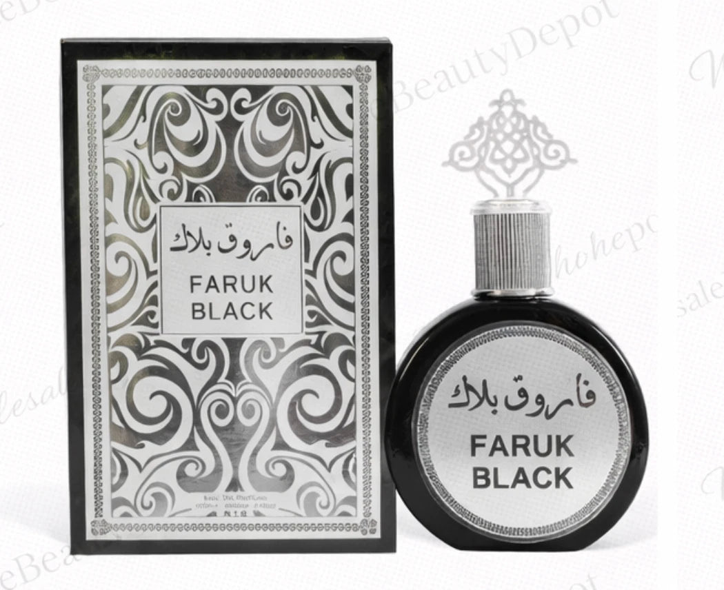 Faruk Black EDP Cologne for Men 3.4oz Inspired by Fakhar Black