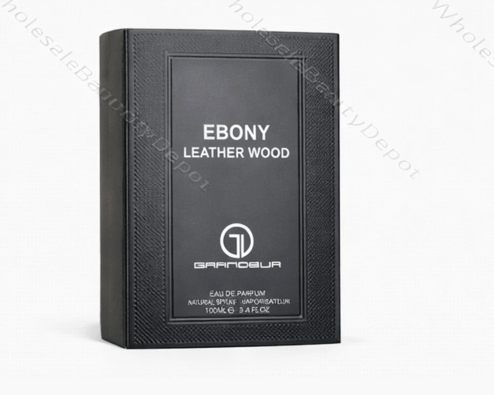 Ebony Leather Wood by Grandeur Eau de Parfum For Men 3.4oz Sealed Perfume