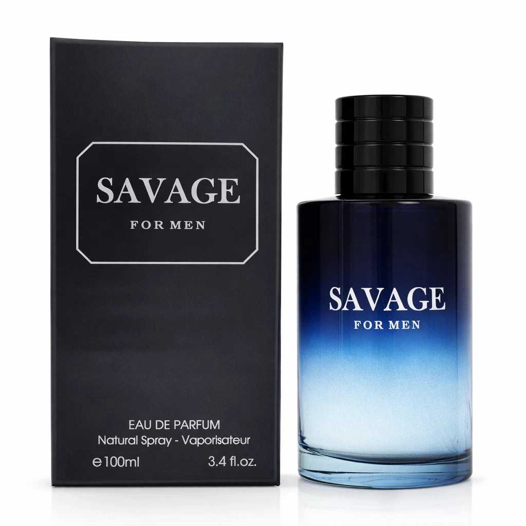 Savage by Fragrance Couture Box for Men 3.4 Oz Eau De Parfum Spray