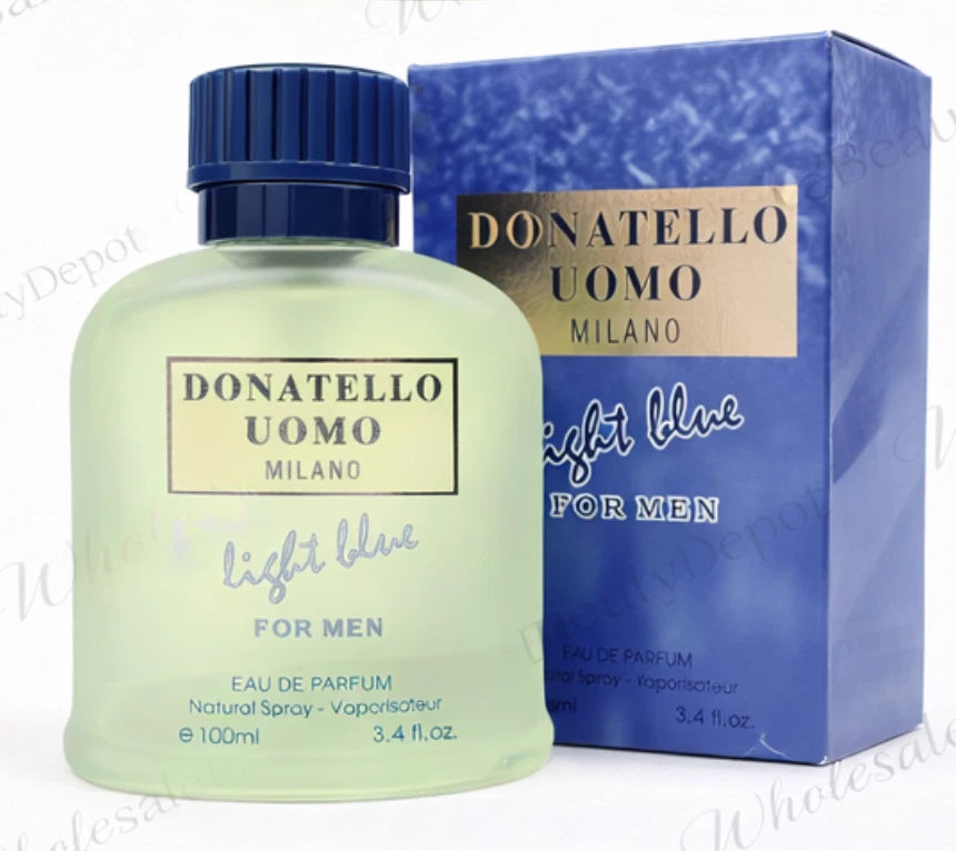 Donatello Uomo Milano Blue For Men 3.4 Fl. Oz. EDP - Inspired By D&G Light Blue