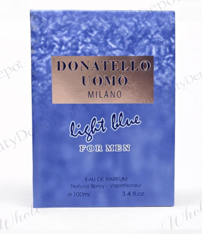 Donatello Uomo Milano Blue For Men 3.4 Fl. Oz. EDP - Inspired By D&G Light Blue