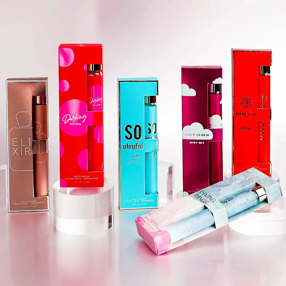 Collection Of Travel Size 6-Pack EDP Perfumes of 1.18 fl oz Perfumes For Woman