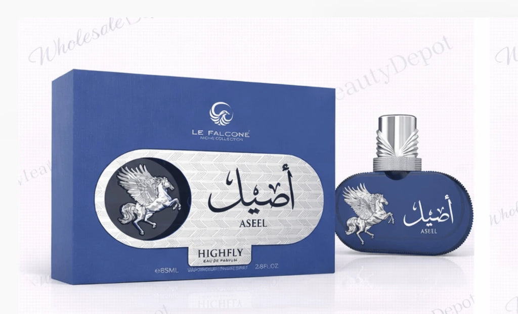 Le Falcone Aseel Eau de Parfum For Men 85ml 2.8FL.OZ Niche Collection Blue Box