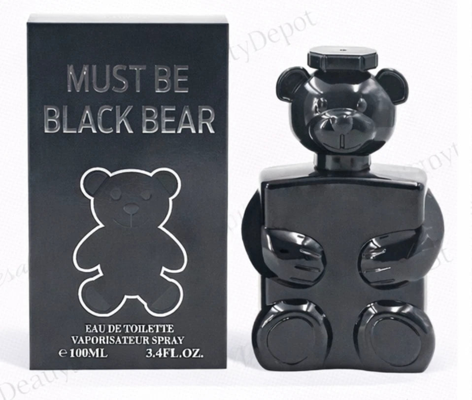 Must Be Black Bear Cologne For Men 3.4oz EDT Inspired By Toy Boy