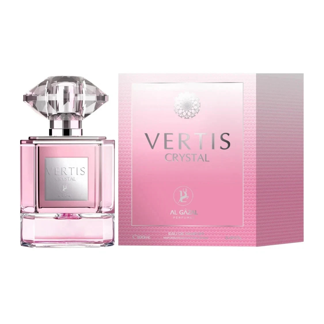 Al Gazal Vertis Crystal EDP For Women 3.4 oz Inspired by Bright Crystal